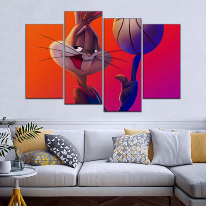 Basketball Wall Art - BK5053 - Bugs Bunny - Basketball Poster - Basketball Canvas