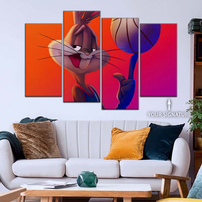 Basketball Wall Art - BK5053 - Bugs Bunny - Basketball Poster - Basketball Canvas