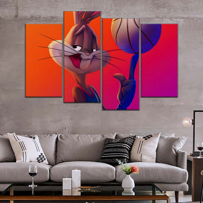 Basketball Wall Art - BK5053 - Bugs Bunny - Basketball Poster - Basketball Canvas
