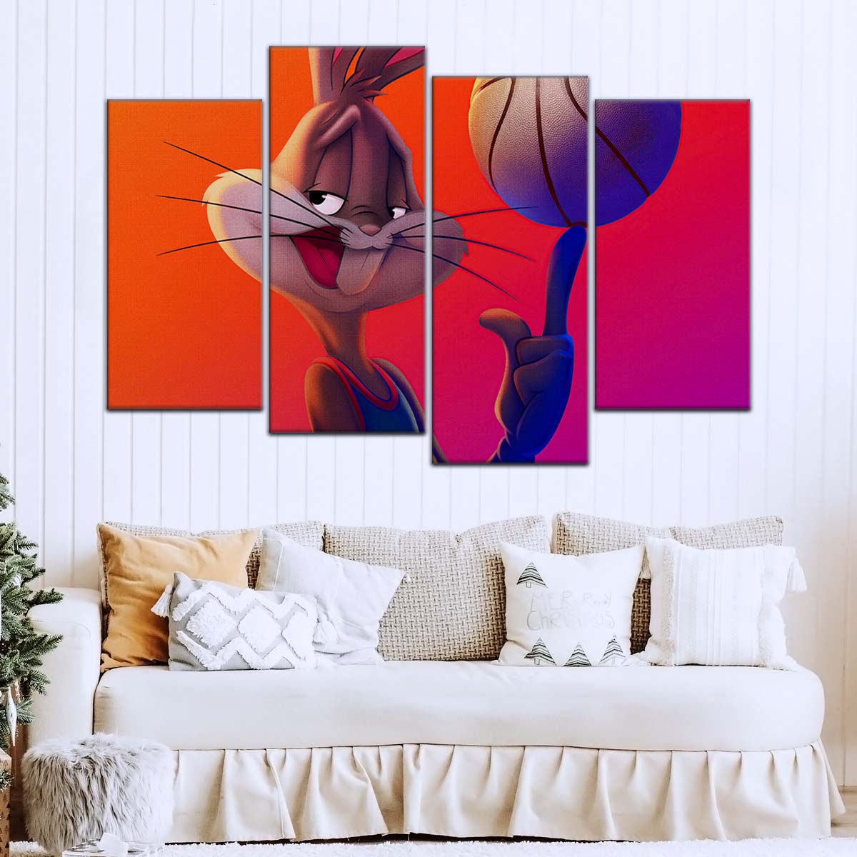 Basketball Wall Art - BK5053 - Bugs Bunny - Basketball Poster - Basketball Canvas