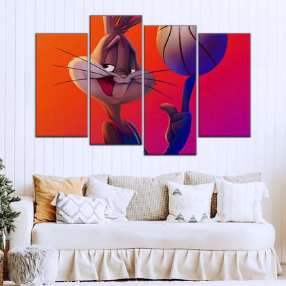 Basketball Wall Art - BK5053 - Bugs Bunny - Basketball Poster - Basketball Canvas