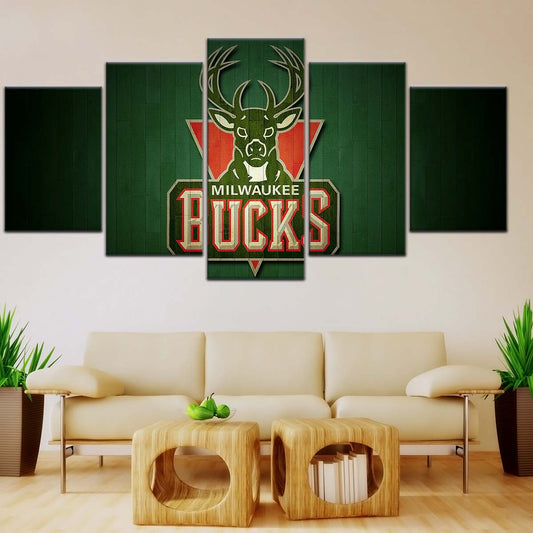 Basketball Wall Art - BK5056 - Milwaukee Bucks Sports - Basketball Poster - Basketball Canvas