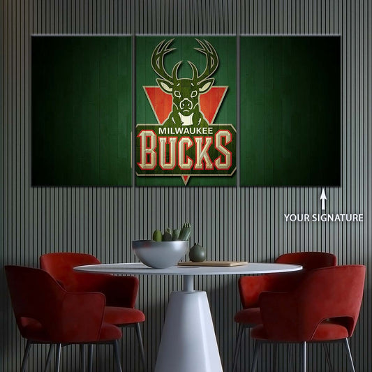 Basketball Wall Art - BK5056 - Milwaukee Bucks Sports - Basketball Poster - Basketball Canvas