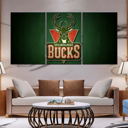 Basketball Wall Art - BK5056 - Milwaukee Bucks Sports - Basketball Poster - Basketball Canvas