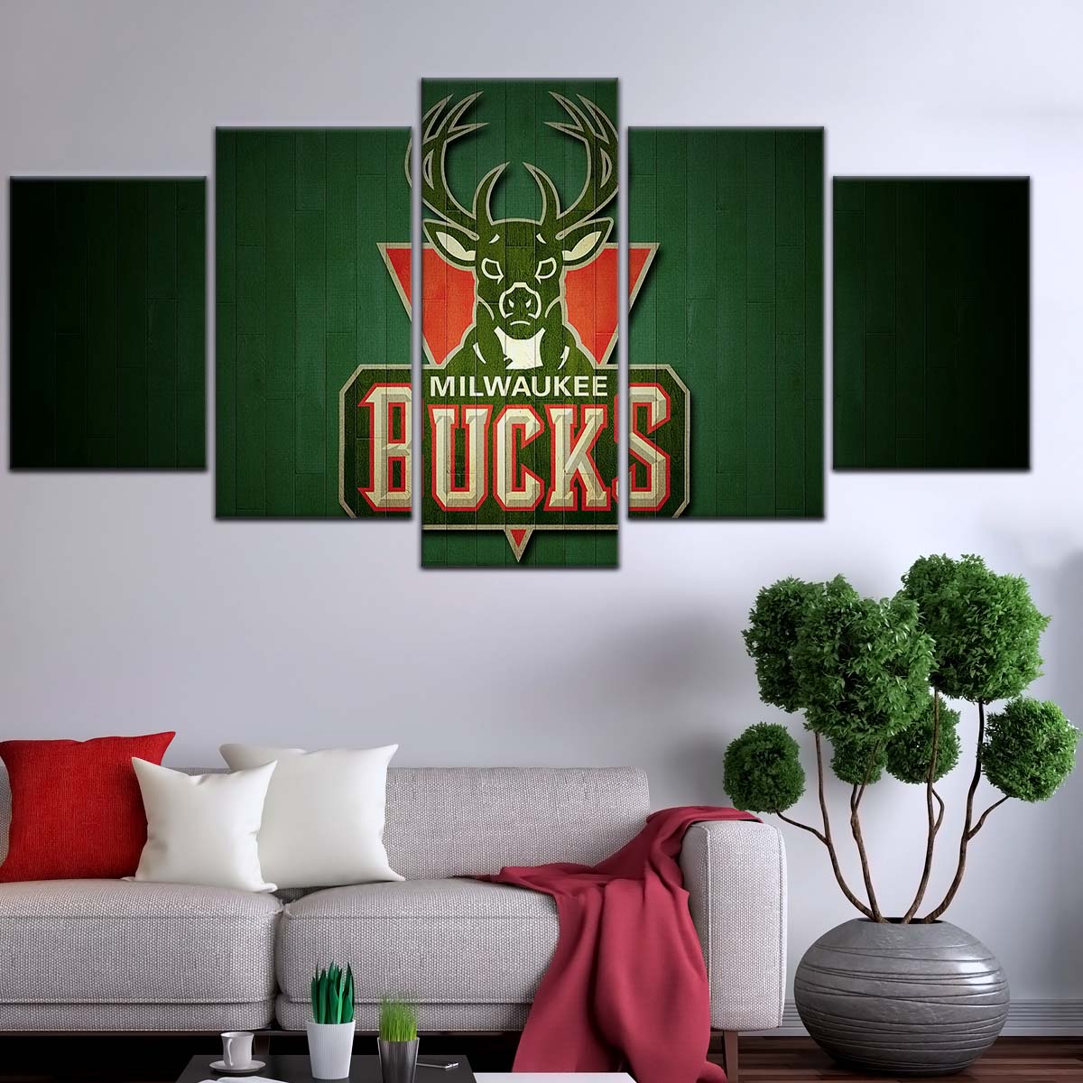 Basketball Wall Art - BK5056 - Milwaukee Bucks Sports - Basketball Poster - Basketball Canvas