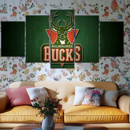 Basketball Wall Art - BK5056 - Milwaukee Bucks Sports - Basketball Poster - Basketball Canvas