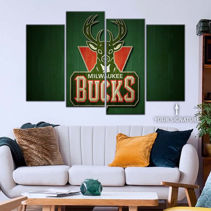 Basketball Wall Art - BK5056 - Milwaukee Bucks Sports - Basketball Poster - Basketball Canvas