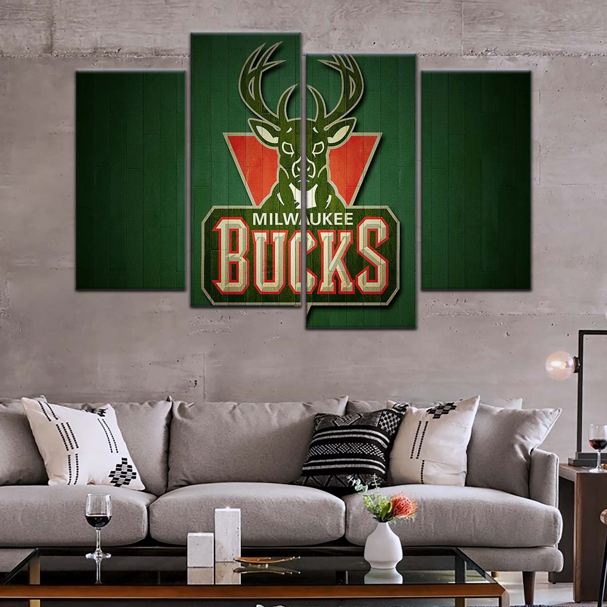 Basketball Wall Art - BK5056 - Milwaukee Bucks Sports - Basketball Poster - Basketball Canvas