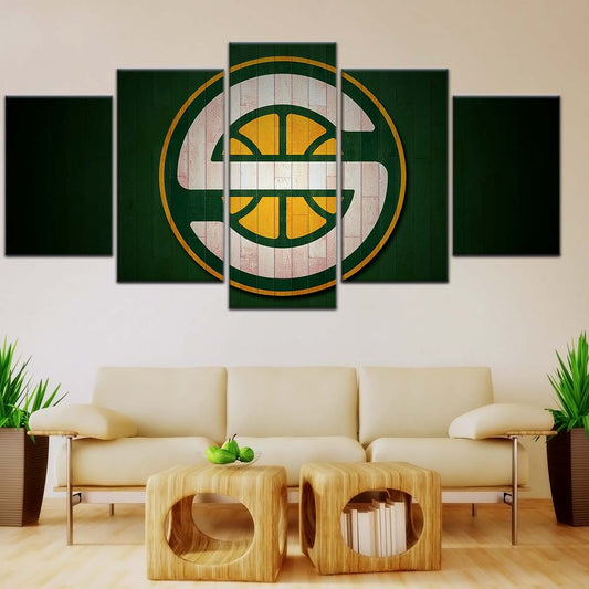 Basketball Wall Art - BK5060 - Seattle Supersonics Sports - Basketball Poster - Basketball Canvas