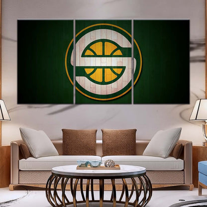 Basketball Wall Art - BK5060 - Seattle Supersonics Sports - Basketball Poster - Basketball Canvas