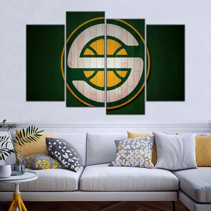 Basketball Wall Art - BK5060 - Seattle Supersonics Sports - Basketball Poster - Basketball Canvas