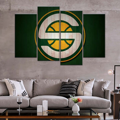 Basketball Wall Art - BK5060 - Seattle Supersonics Sports - Basketball Poster - Basketball Canvas