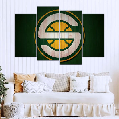 Basketball Wall Art - BK5060 - Seattle Supersonics Sports - Basketball Poster - Basketball Canvas