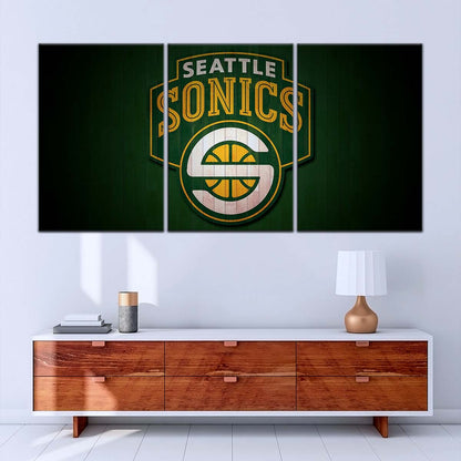 Basketball Wall Art - BK5061 - Seattle Supersonics Sports - Basketball Poster - Basketball Canvas
