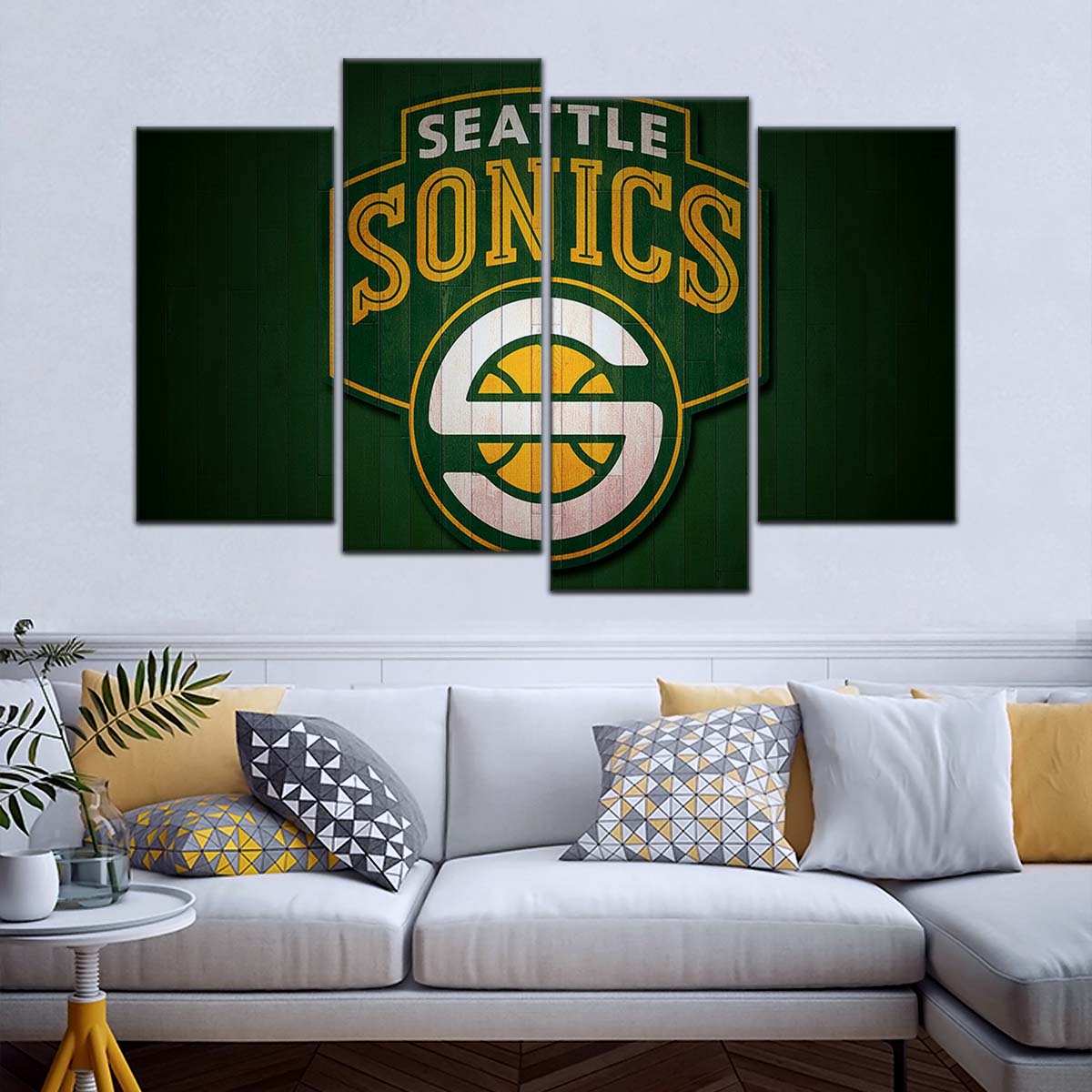 Basketball Wall Art - BK5061 - Seattle Supersonics Sports - Basketball Poster - Basketball Canvas