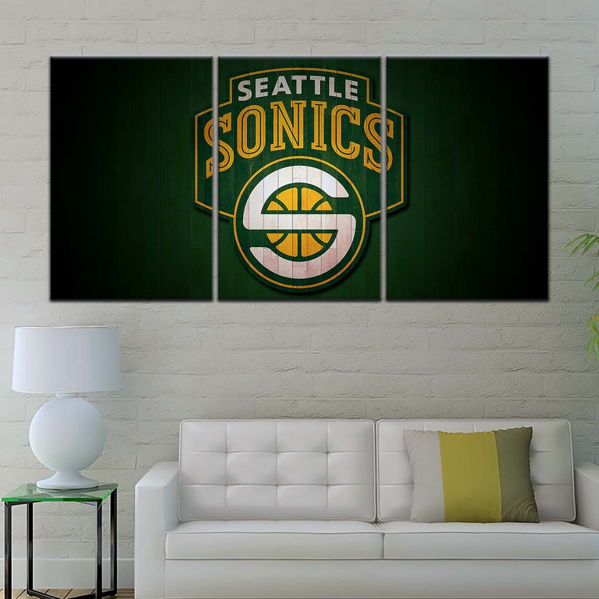 Basketball Wall Art - BK5061 - Seattle Supersonics Sports - Basketball Poster - Basketball Canvas