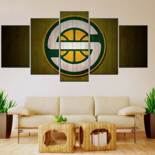 Basketball Wall Art - BK5062 - Seattle Supersonics Sports - Basketball Poster - Basketball Canvas