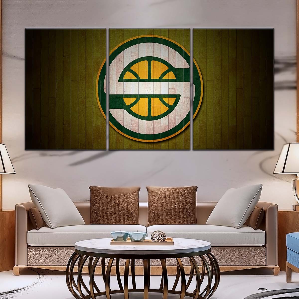 Basketball Wall Art - BK5062 - Seattle Supersonics Sports - Basketball Poster - Basketball Canvas
