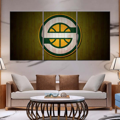 Basketball Wall Art - BK5062 - Seattle Supersonics Sports - Basketball Poster - Basketball Canvas