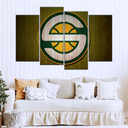 Basketball Wall Art - BK5062 - Seattle Supersonics Sports - Basketball Poster - Basketball Canvas