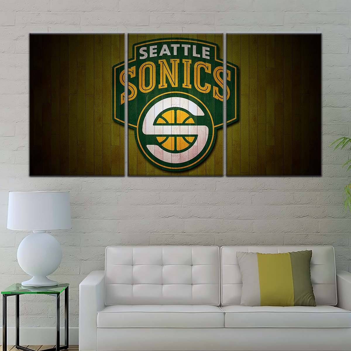 Basketball Wall Art - BK5063 - Seattle Supersonics Sports - Basketball Poster - Basketball Canvas