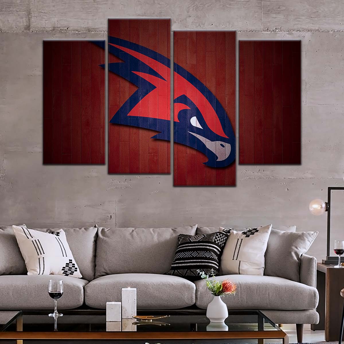 Basketball Wall Art - BK5064 - Atlanta Hawks Sports - Basketball Poster - Basketball Canvas