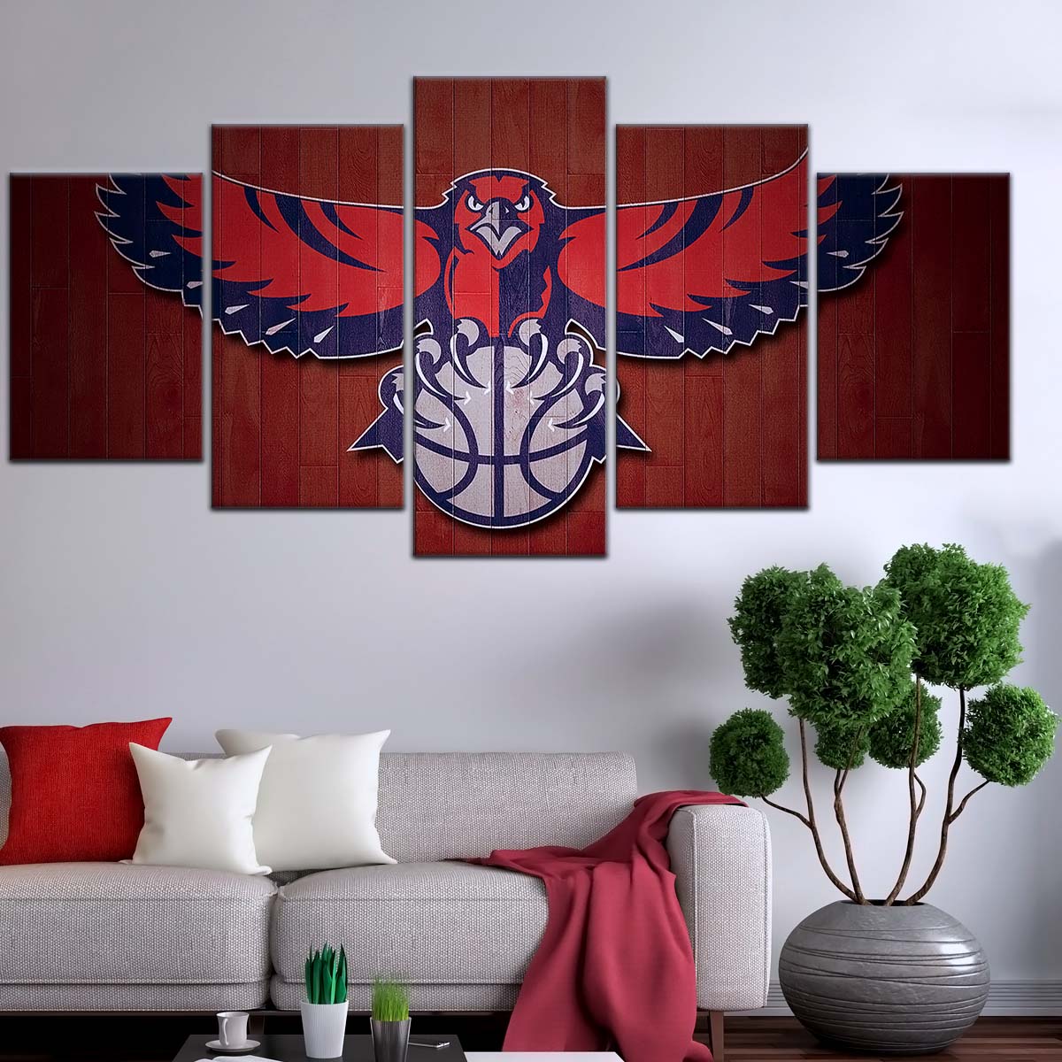 Basketball Wall Art - BK5065 - Atlanta Hawks Sports - Basketball Poster - Basketball Canvas
