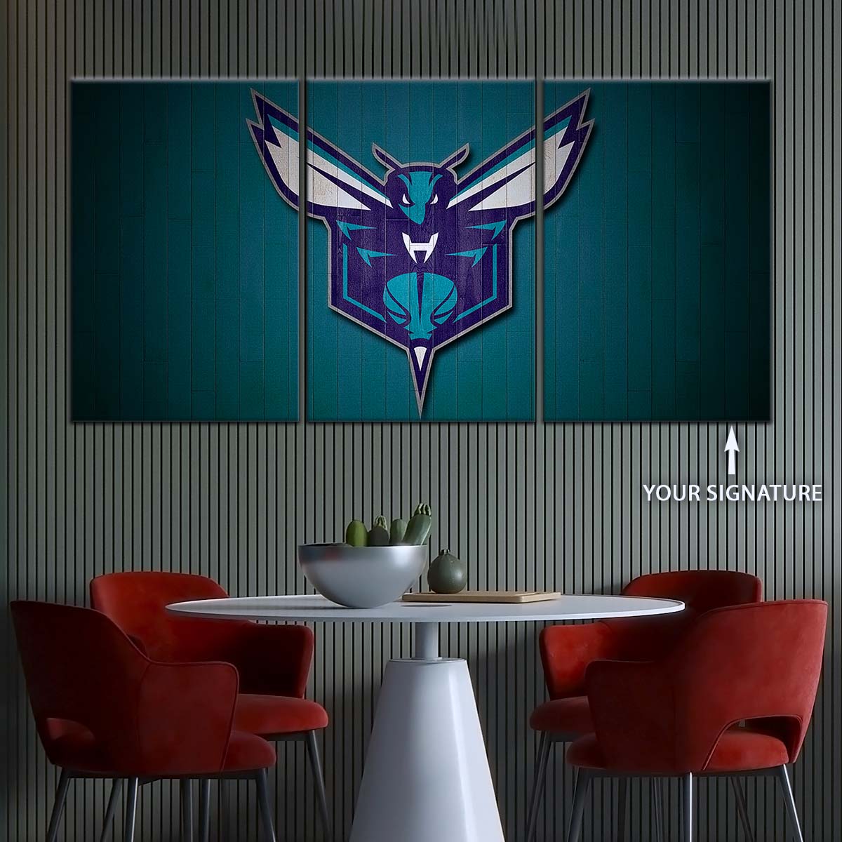 Basketball Wall Art - BK5066 - Charlotte Hornets Sports - Basketball Poster - Basketball Canvas