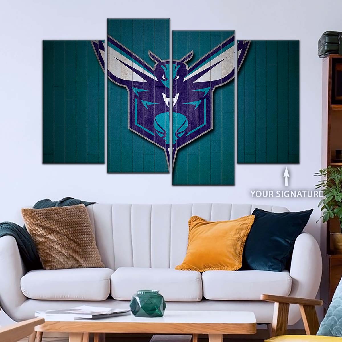 Basketball Wall Art - BK5066 - Charlotte Hornets Sports - Basketball Poster - Basketball Canvas