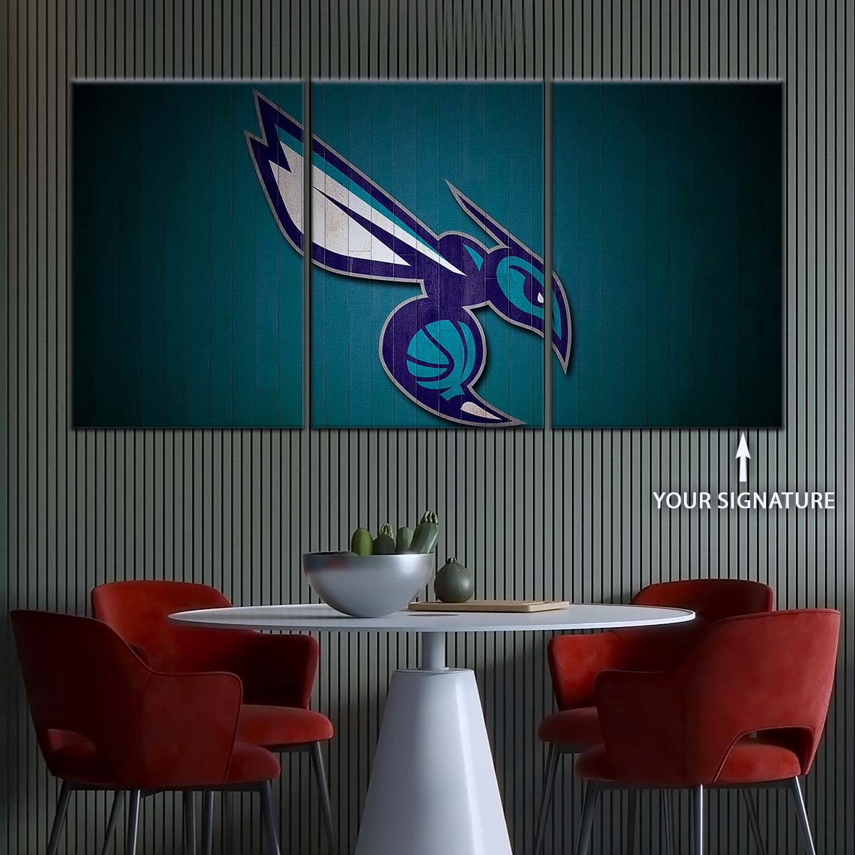 Basketball Wall Art - BK5067 - Charlotte Hornets Sports - Basketball Poster - Basketball Canvas
