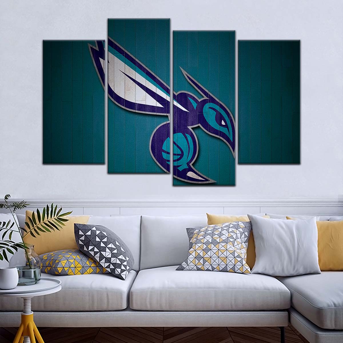 Basketball Wall Art - BK5067 - Charlotte Hornets Sports - Basketball Poster - Basketball Canvas