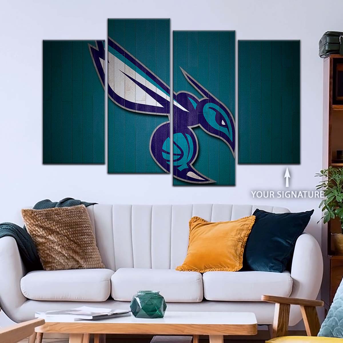 Basketball Wall Art - BK5067 - Charlotte Hornets Sports - Basketball Poster - Basketball Canvas