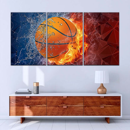 Basketball Wall Art - BK5070 - Dynamic Basketball - Basketball Poster - Basketball Canvas