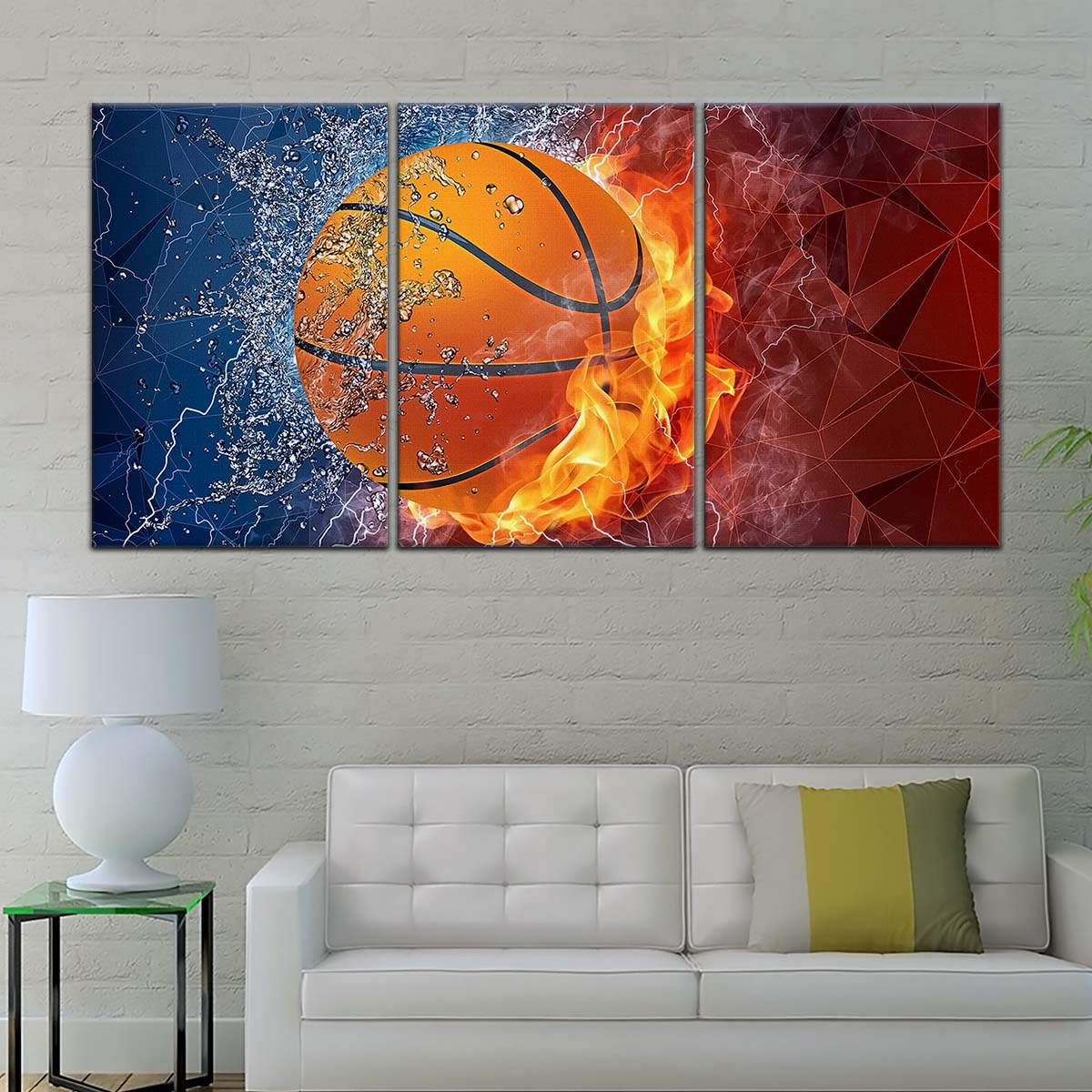Basketball Wall Art - BK5070 - Dynamic Basketball - Basketball Poster - Basketball Canvas