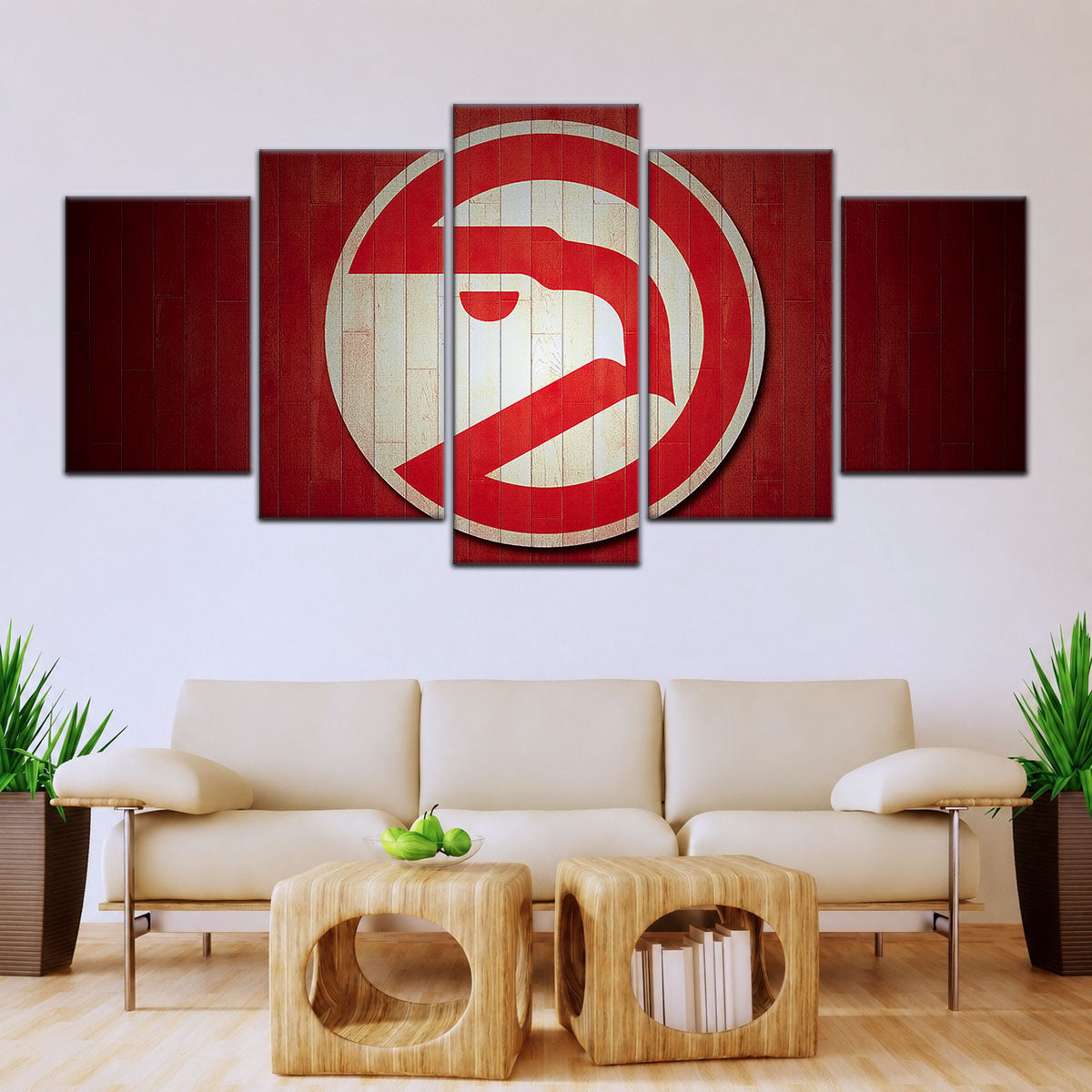 Basketball Canvas Wall Art - BK5042 - Atlanta Hawks Sports