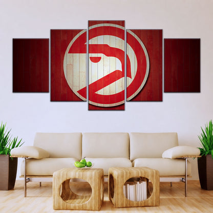 Basketball Canvas Wall Art - BK5042 - Atlanta Hawks Sports