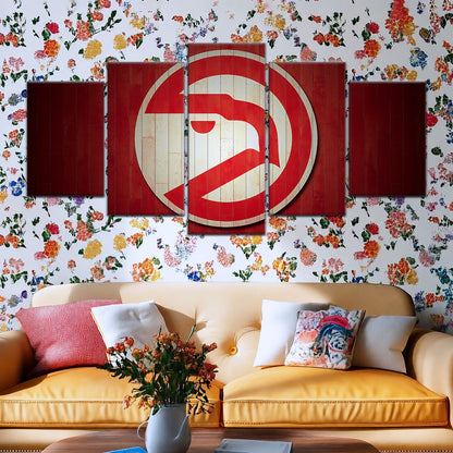 Basketball Canvas Wall Art - BK5042 - Atlanta Hawks Sports