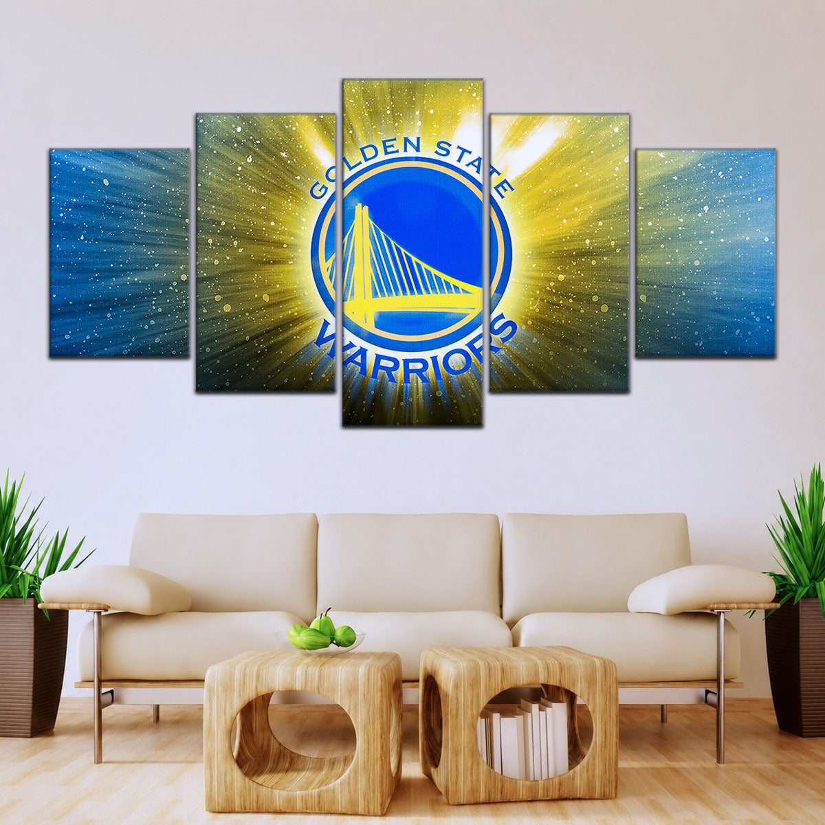 Basketball Canvas Wall Art - BK5046 - Golden State Warriors