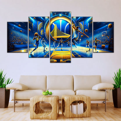 Basketball Canvas Wall Art - BK5047 - Golden State Warriors