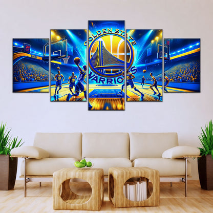 Basketball Canvas Wall Art - BK5048 - Golden State Warriors