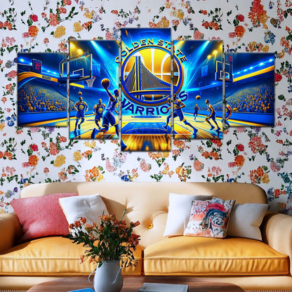 Basketball Canvas Wall Art - BK5048 - Golden State Warriors