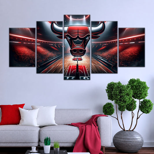 Basketball Wall Art - BK5049 - Chicago Bulls - Basketball Poster - Basketball Canvas