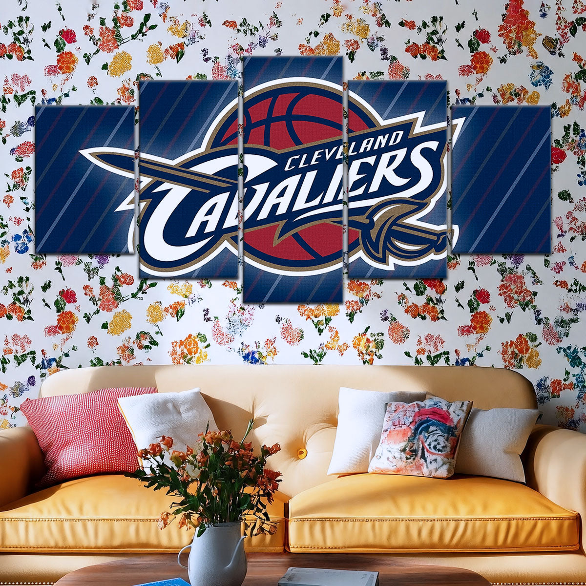 Basketball Canvas Wall Art - BK5050 - Cleveland Cavaliers