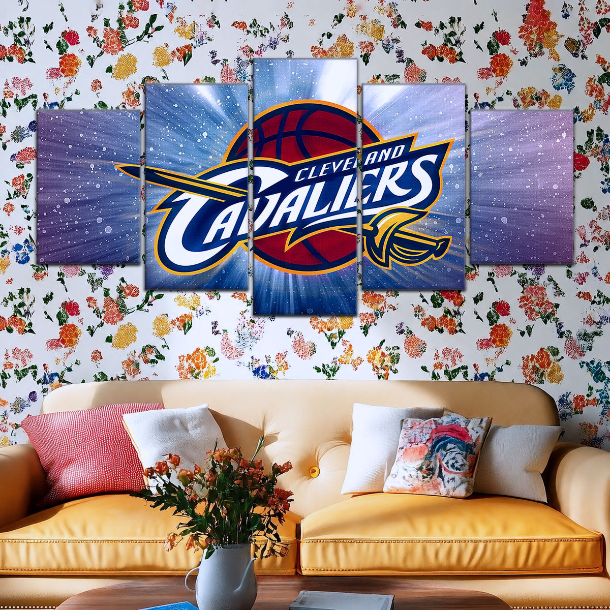 Basketball Canvas Wall Art - BK5051 - Cleveland Cavaliers