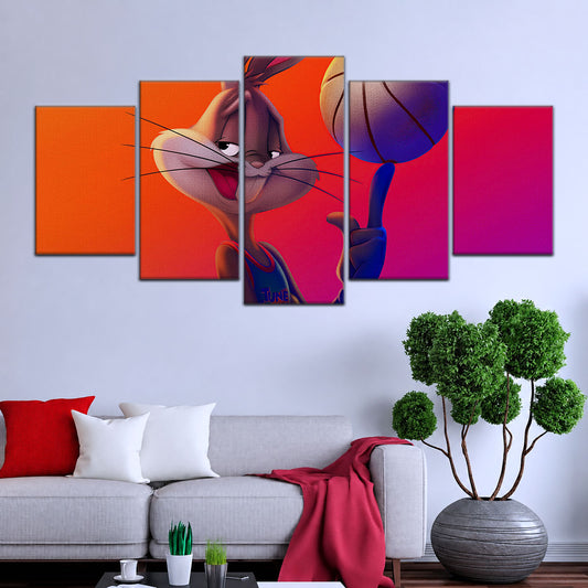 Basketball Wall Art - BK5053 - Bugs Bunny - Basketball Poster - Basketball Canvas