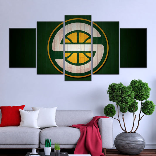 Basketball Wall Art - BK5060 - Seattle Supersonics Sports - Basketball Poster - Basketball Canvas