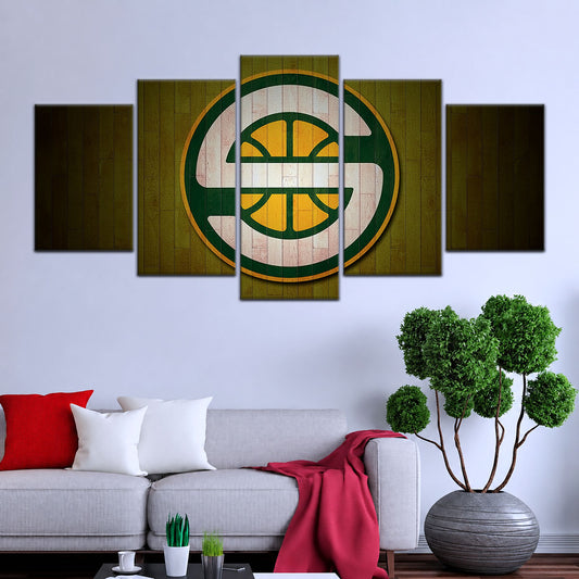 Basketball Wall Art - BK5062 - Seattle Supersonics Sports - Basketball Poster - Basketball Canvas