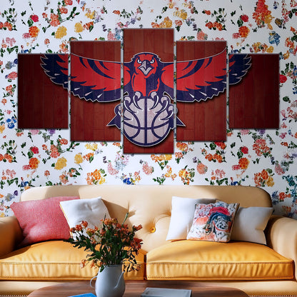 Basketball Canvas Wall Art - BK5065 - Atlanta Hawks Sports