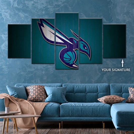 Basketball Wall Art - BK5067 - Charlotte Hornets Sports - Basketball Poster - Basketball Canvas