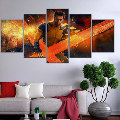 DC Wall Art - DCEU5025 - Deadpool & Wolverine Action - DC Extended Universe Poster - DC Extended Universe Canvas